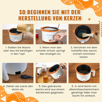 Kerzenset Selbermachen Elektrischer Wachs Schmelztopf