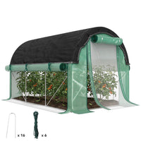 Gewächshaus 3x2x2m Foliengewächshaus Gartenhaus Garten Frühbeet