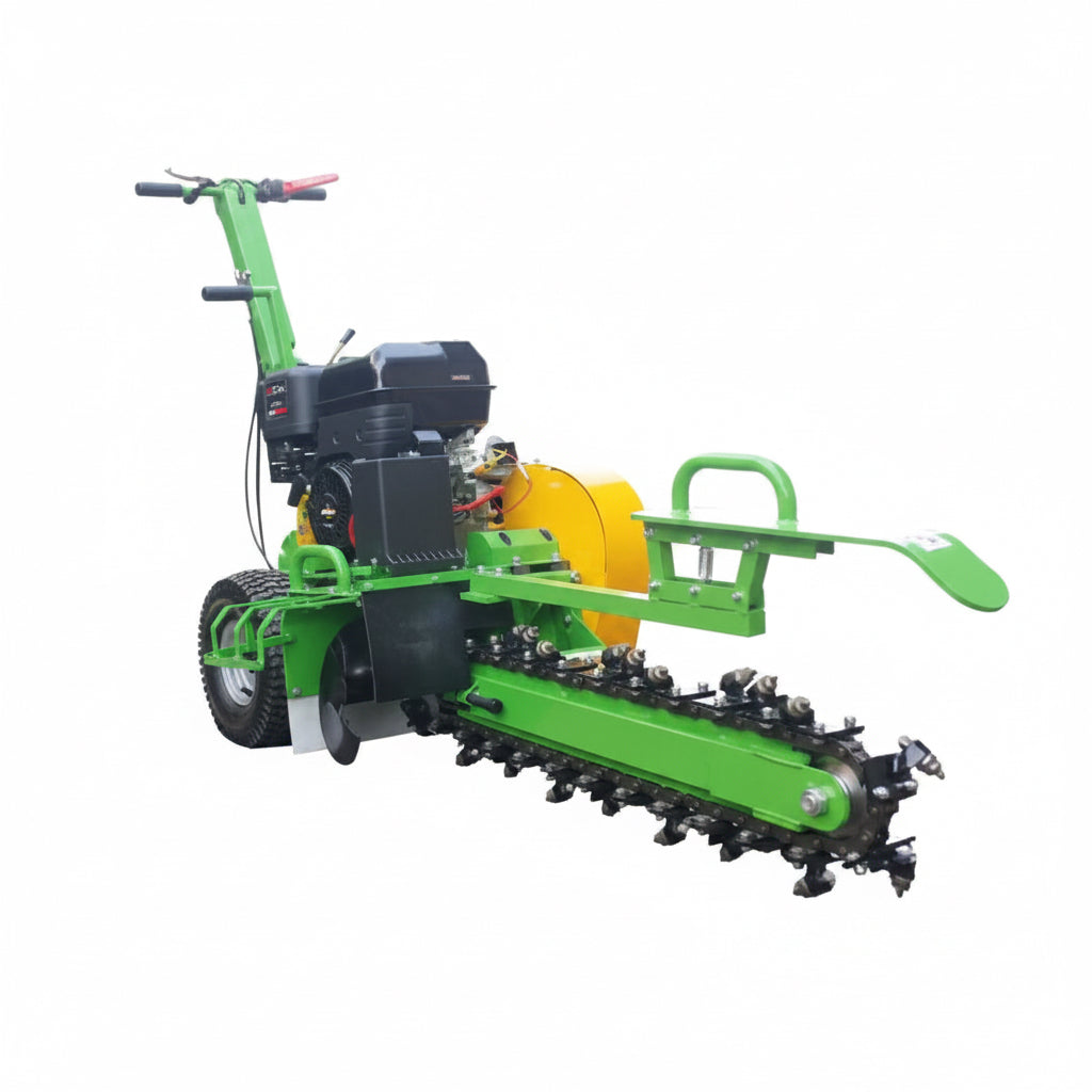 Grabenfräse Kabelfräse 14PS Benzinmotor Fräse Hacke 420ccm