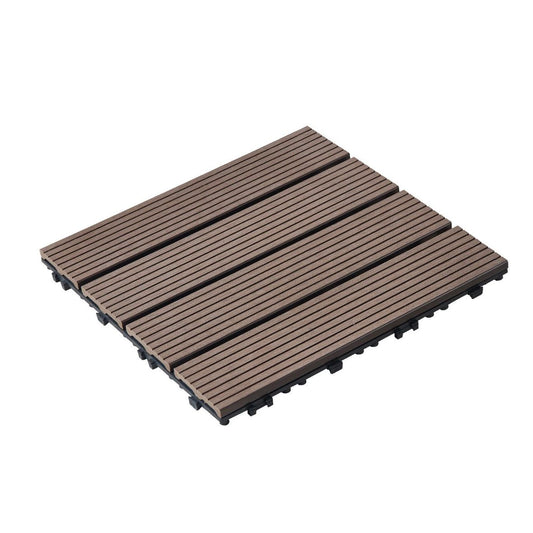 27x Klickfliesen für Terrasse Balkon 295x295mm Fliesen Boden