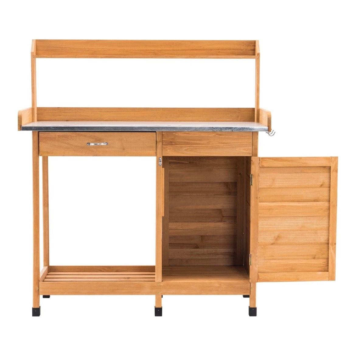Pflanztisch Schublade Gärtnertisch Gartenschrank Tisch Schrank