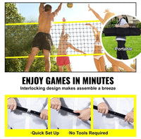 Volleyballset Netz Tragbar Volleyballnetz Outdoor