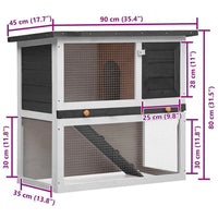 Kaninchenstall Hasenstall Kleintierstall Holz Freigehege Outdoor Stall
