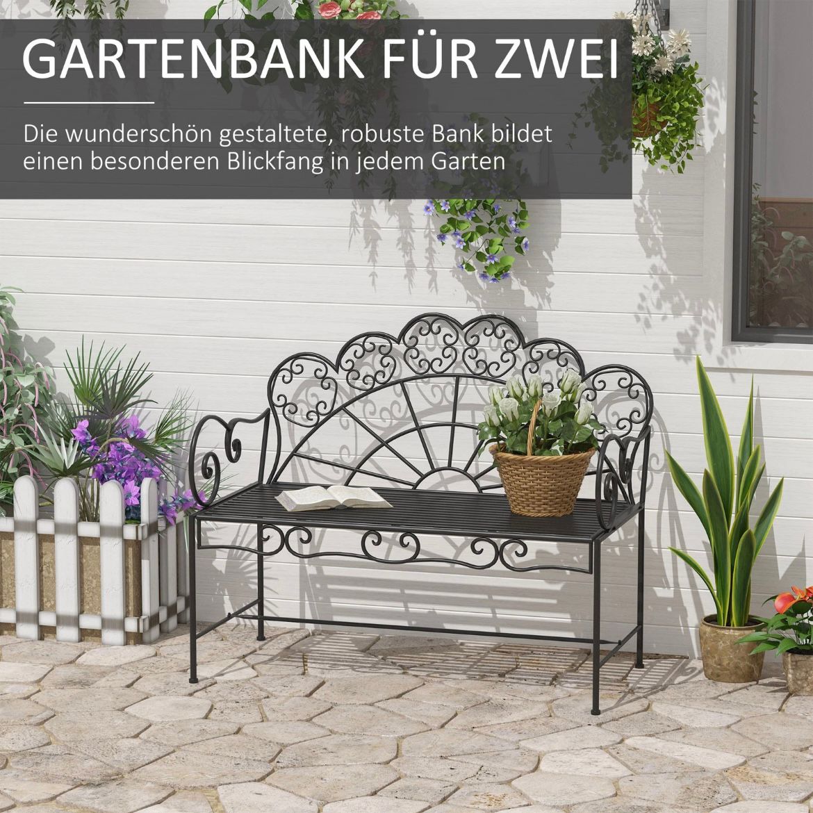 Gartenbank Parkbank Sitzbank Bank Gartenmöbel Gartendeko