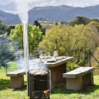 Gulaschkanone Gulaschkessel Eintopfofen 21L Deckel Grillfunktion