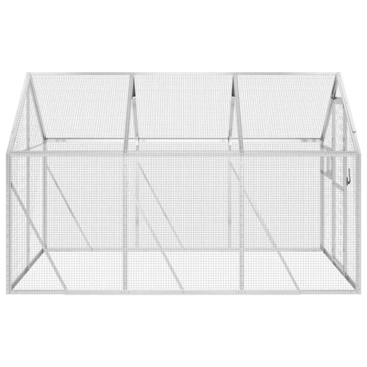 Alu Voliere Vogelkäfig Vogelvoliere Freilaufgehege Vogelhaus 179×300×185cm