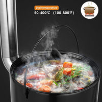 Gulaschkanone Gulaschkessel Eintopfofen 21L Deckel Grillfunktion
