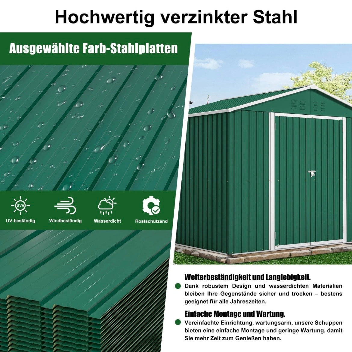 22x Profilblech Metall Dachblech  Platten Stahlblech