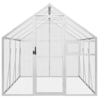 Alu Voliere Vogelkäfig Vogelvoliere Freilaufgehege Vogelhaus 179×300×185cm