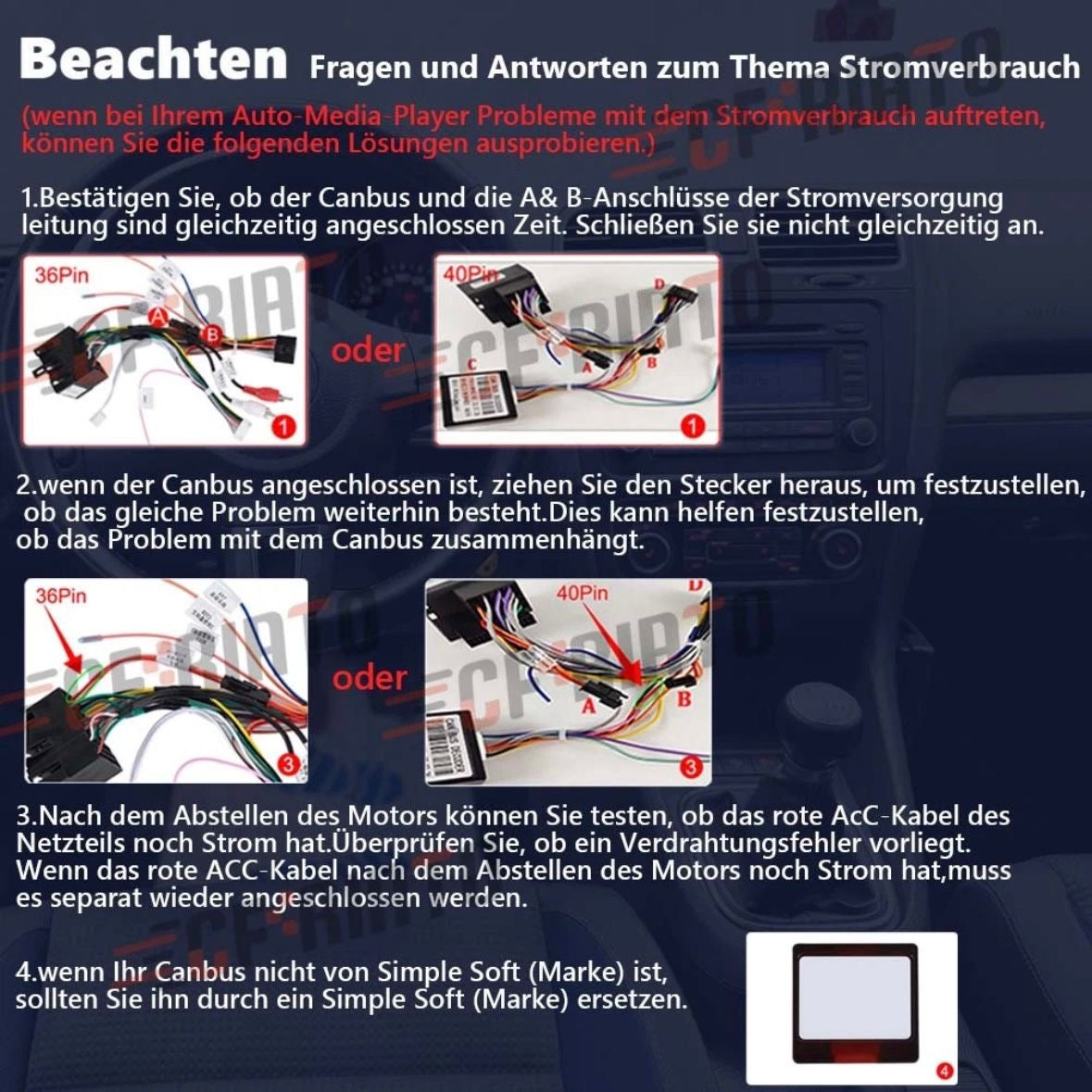 Android 15 2+64G Autoradio CarPlay GPS für VW Golf 7 VII MK7 2012-2017