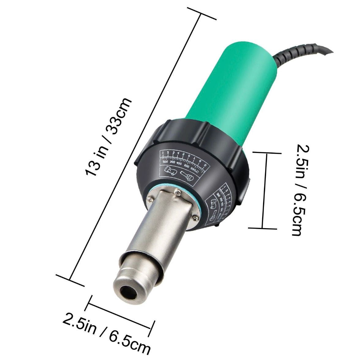1600W Kunststoff Schweißgerät Heißluftpistole PP/PVC/PE