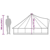 Tipi Familienzelt 6 Personen Campingzelt 305x305x200cm