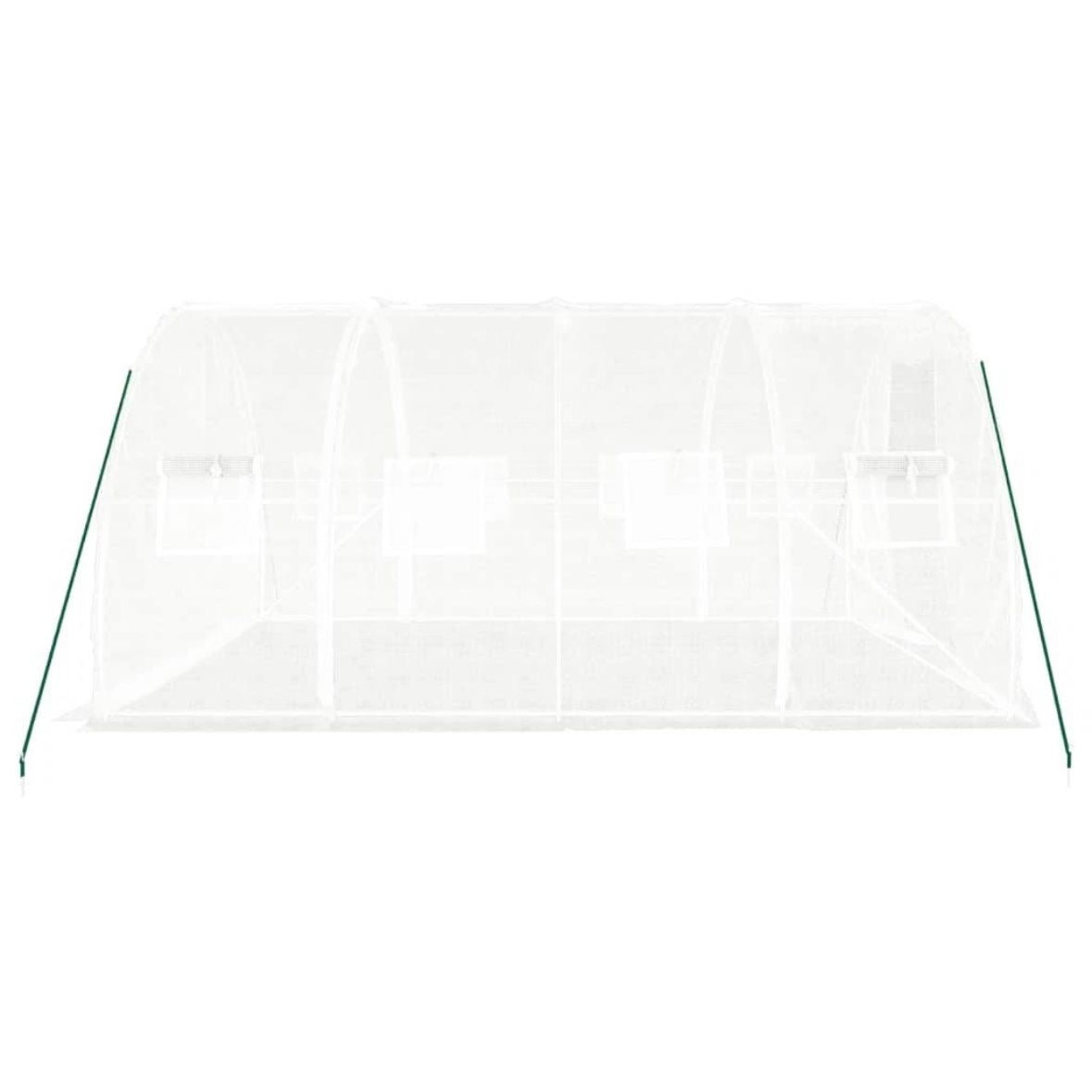 Gewächshaus 12m² Foliengewächshaus Treibhaus Garten 4x3x2m