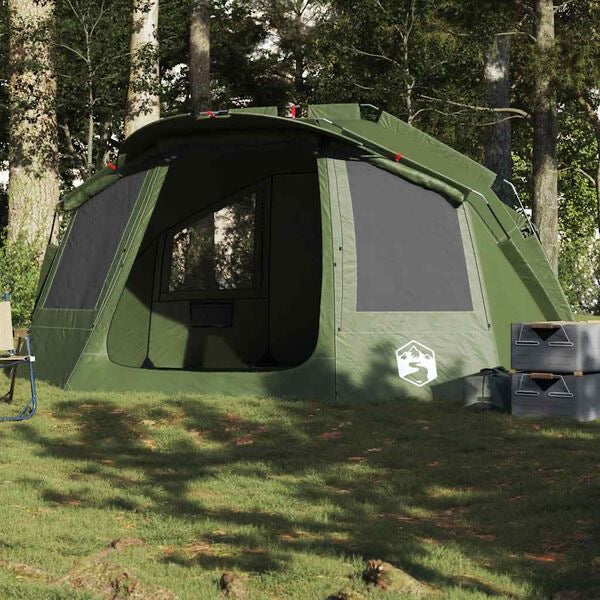 5 Personen Angelzelt Outdoor Zelt Camping Dunkelgrün