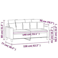 2 Sitzer Couch Sofa Polstersofa Wohnzimmer Couch