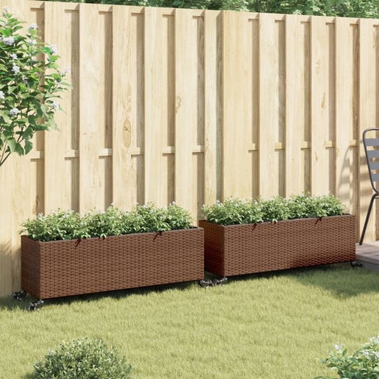2x Pflanzkübel Beweglich Gartenkübel Kübel