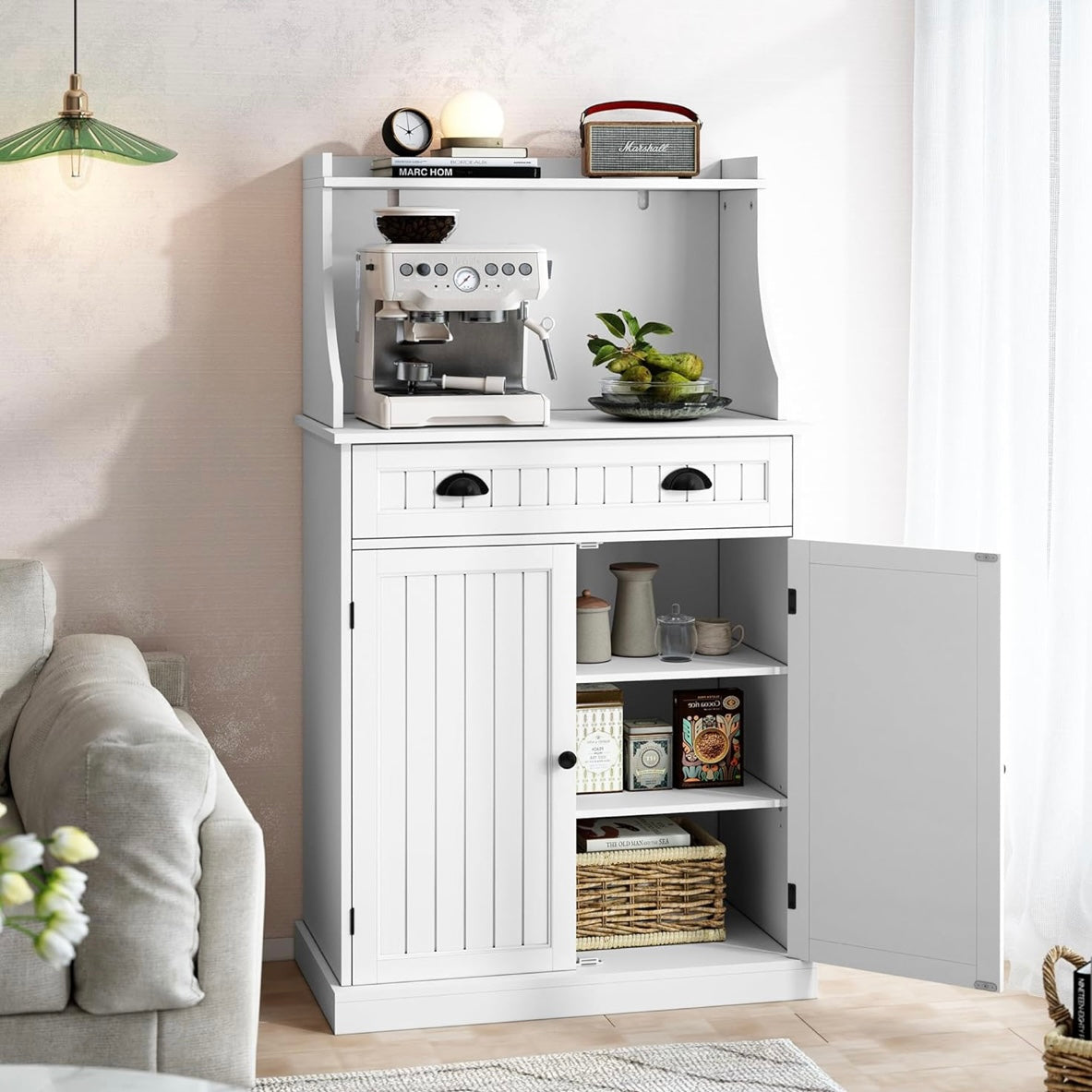 Anrichte Mikrowellenschrank Mehrzweckschrank Schrank Möbel