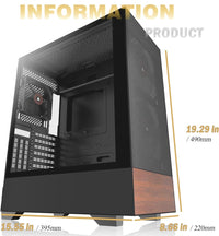 H3 ATX Gaming PC Gehäuse Temperglas Computer
