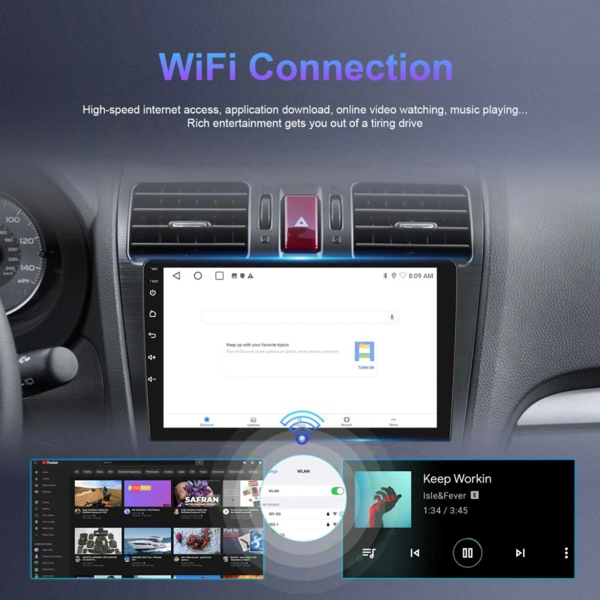 Android 15 2+64G Autoradio CarPlay GPS für VW Golf 7 VII MK7 2012-2017