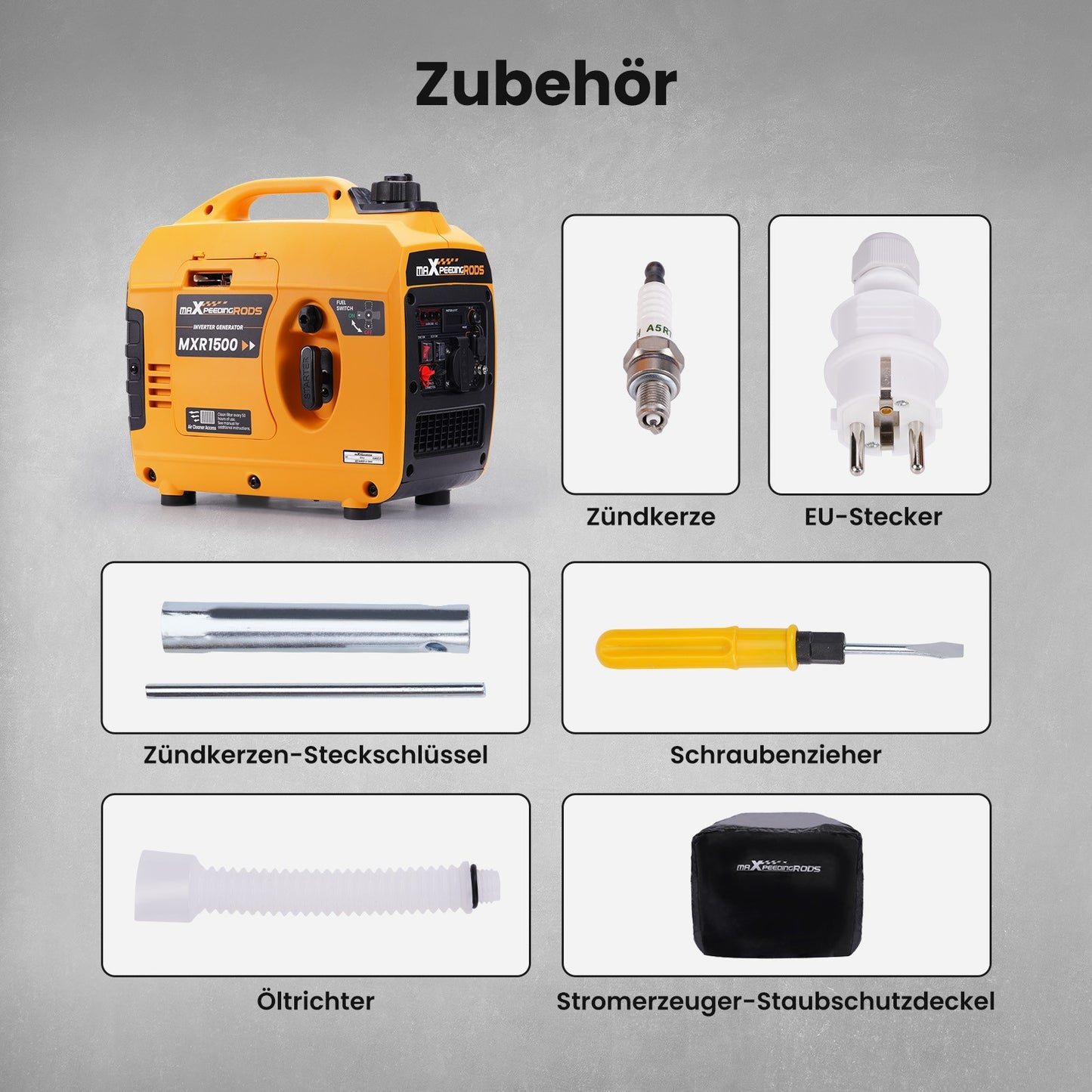 Inverter Stromerzeuger 1200W Benzin Generator Notstromaggregat Camping