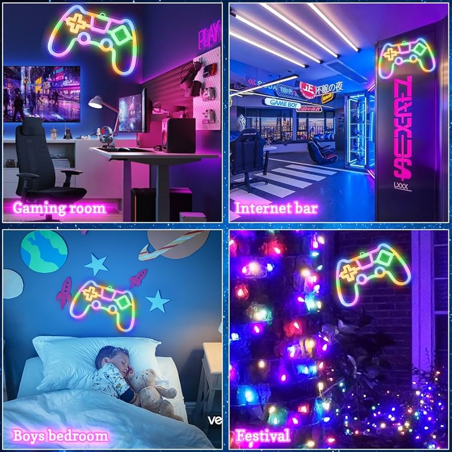 Gaming Neon Schild Wanddeko LED Schild Schlafzimmer