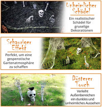 Halloween Skelett Schädel Dekoration Gartendeko