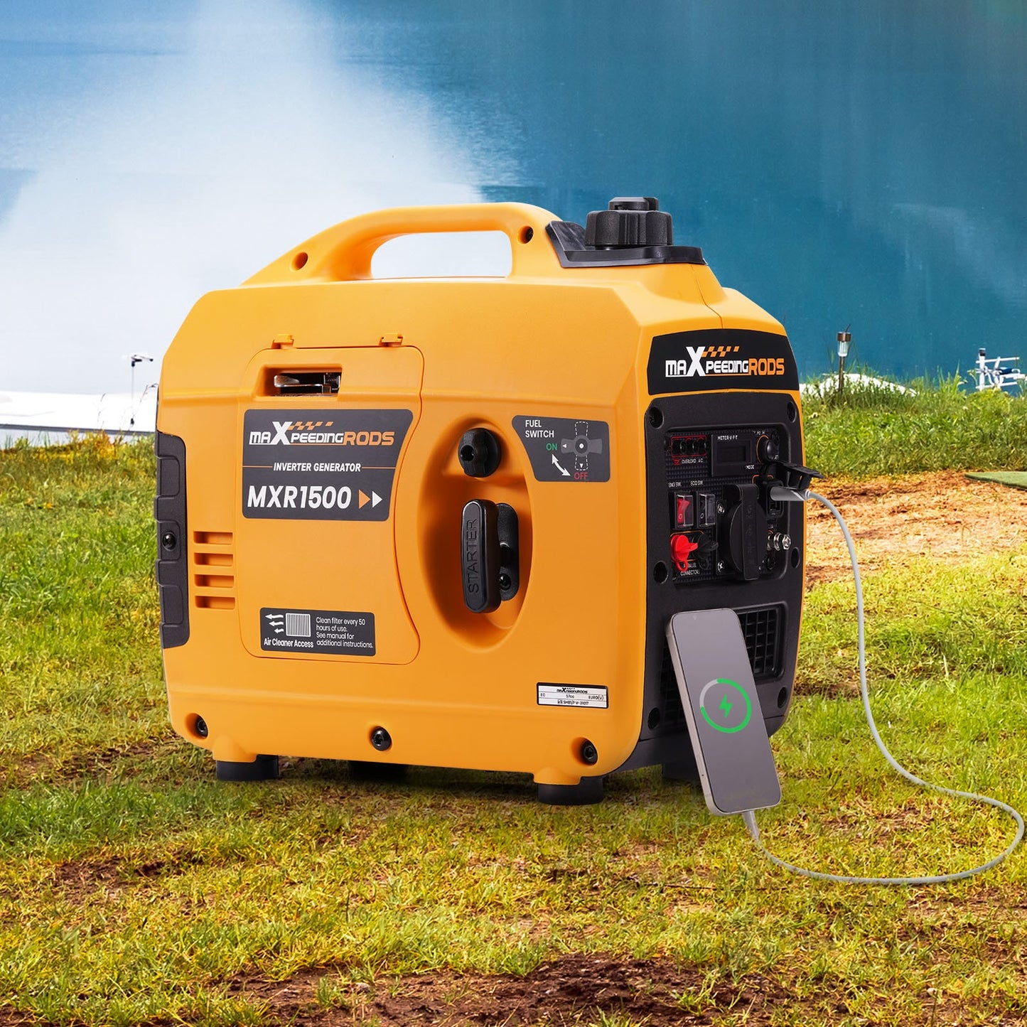 Inverter Stromerzeuger 1200W Benzin Generator Notstromaggregat Camping