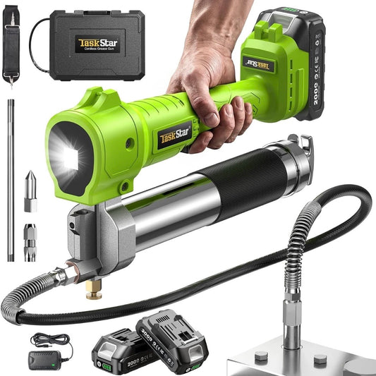 Akku-Fettpresse 10000PSI Elektrische Fettpresse 2x Batterien Werkstatt