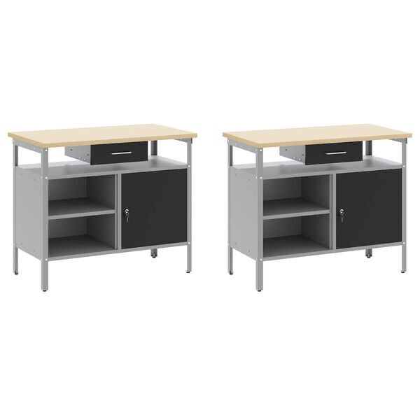 8tlg Werkbank Werkzeugschrank Werktisch Werkschrank