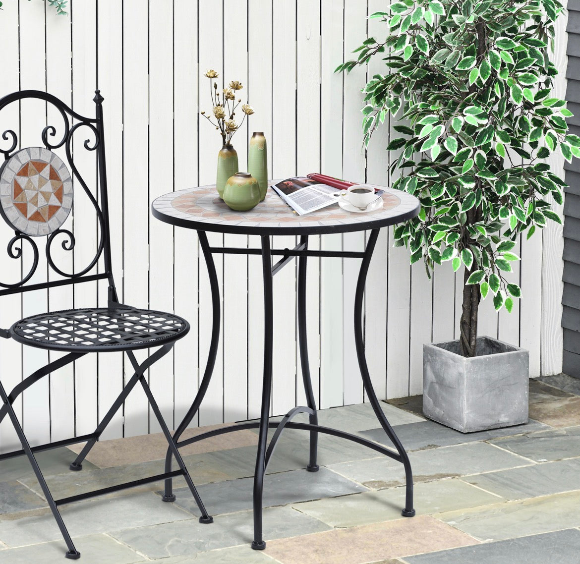 Gartentisch Mosaiktisch Balkontisch Beistelltisch Seviertisch