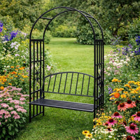 Rosenbogen Bank Gartenbank Sitzbank Garten Rankhilfe Spalier