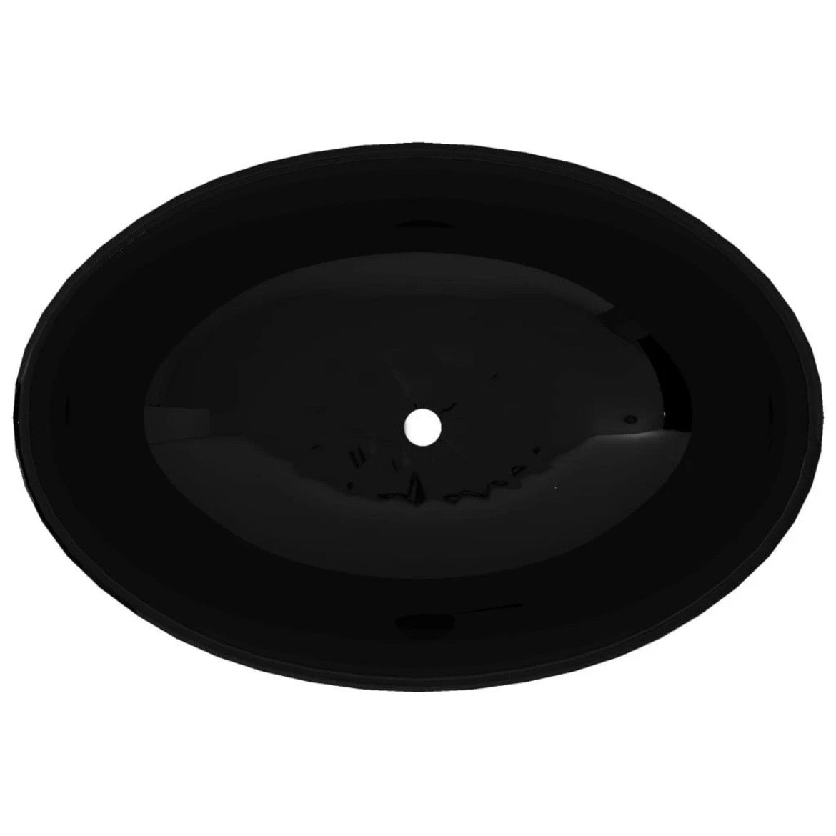 Keramik Waschbecken Waschtisch Aufsatzbecken Oval 40x33cm