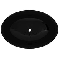 Keramik Waschbecken Waschtisch Aufsatzbecken Oval 40x33cm