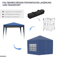 Pavillon 3x3m Pop-up Zelt Faltpavillon Pavillon Überdachung