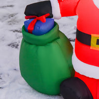 Aufblasbarer Weihnachtsmann 120cm Outdoor Weihnachtsdekoration Gebläse
