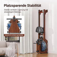 Wasser Rudergerät Massivholz Rudermaschine Fitness Home Gym Training