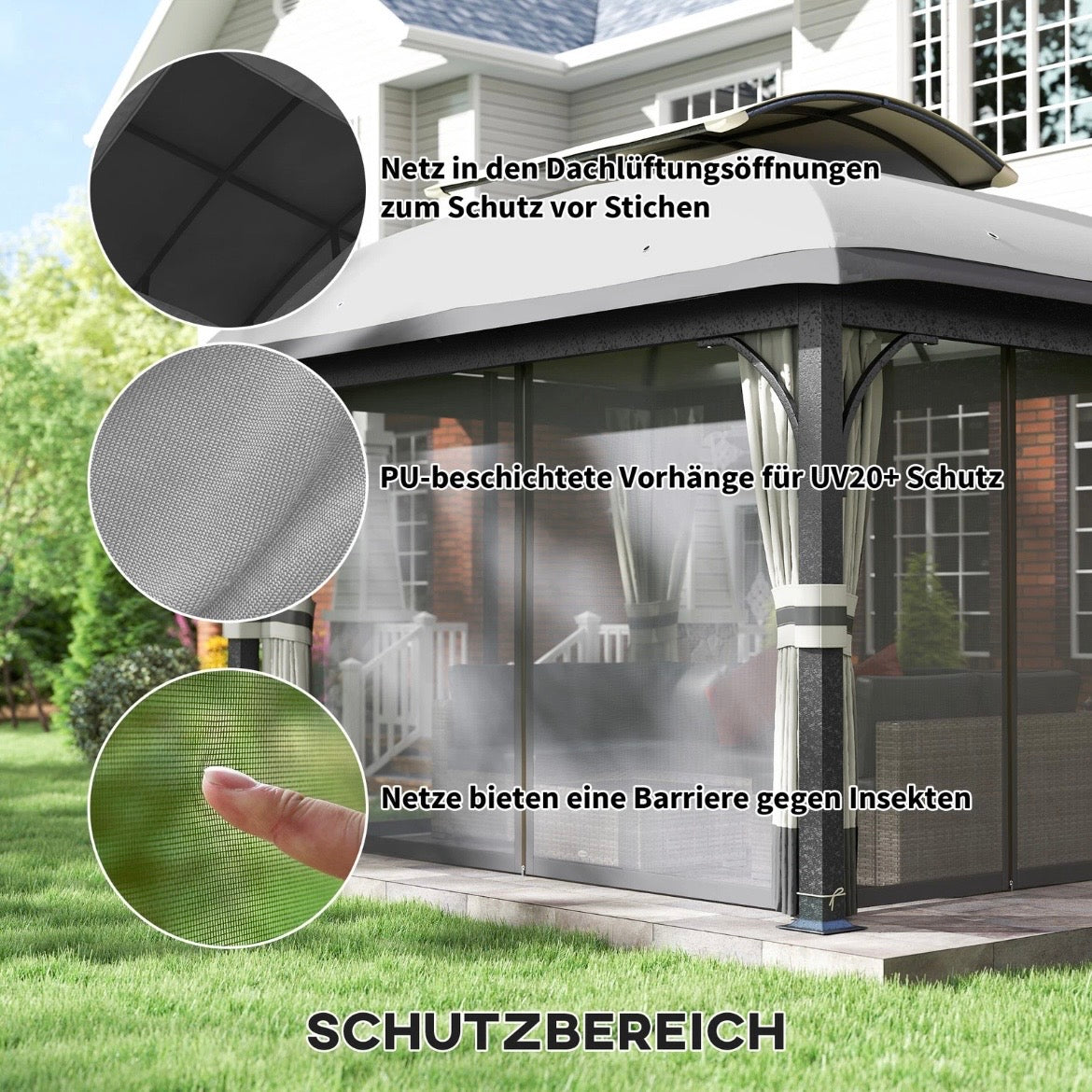 Terrassenpavillon Gartenpavillon Gartenmöbel Pavillon