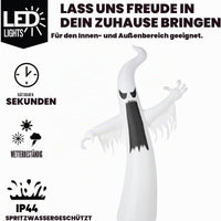 LED Halloween Geist 3,6m Aufblasbar Gartendeko Deko Halloween