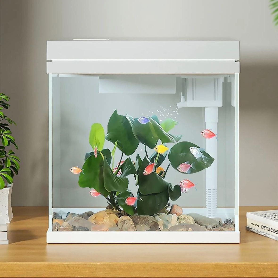 Aquarium 10L Komplettset mit LED Filter Fischtank Glas Haustiere