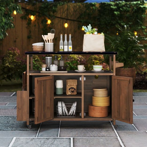 Grillwagen Grilltisch Grillschrank Outdoor Grill