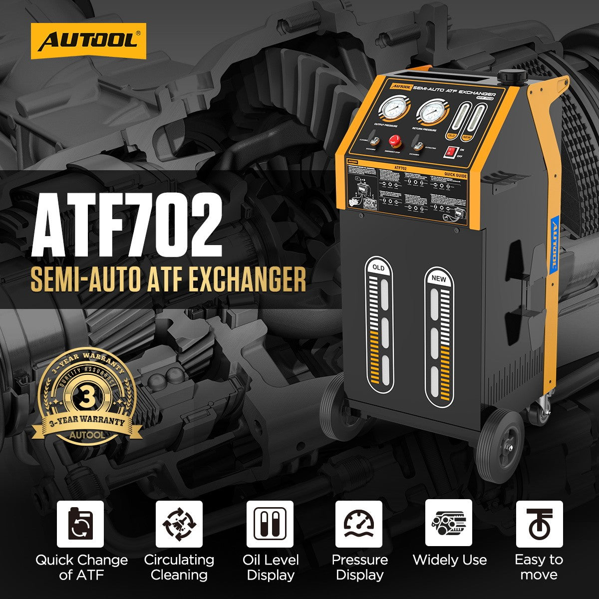 Getriebespülgerät Automatikgetriebe Ölwechsel 12V 20L Adapter Set