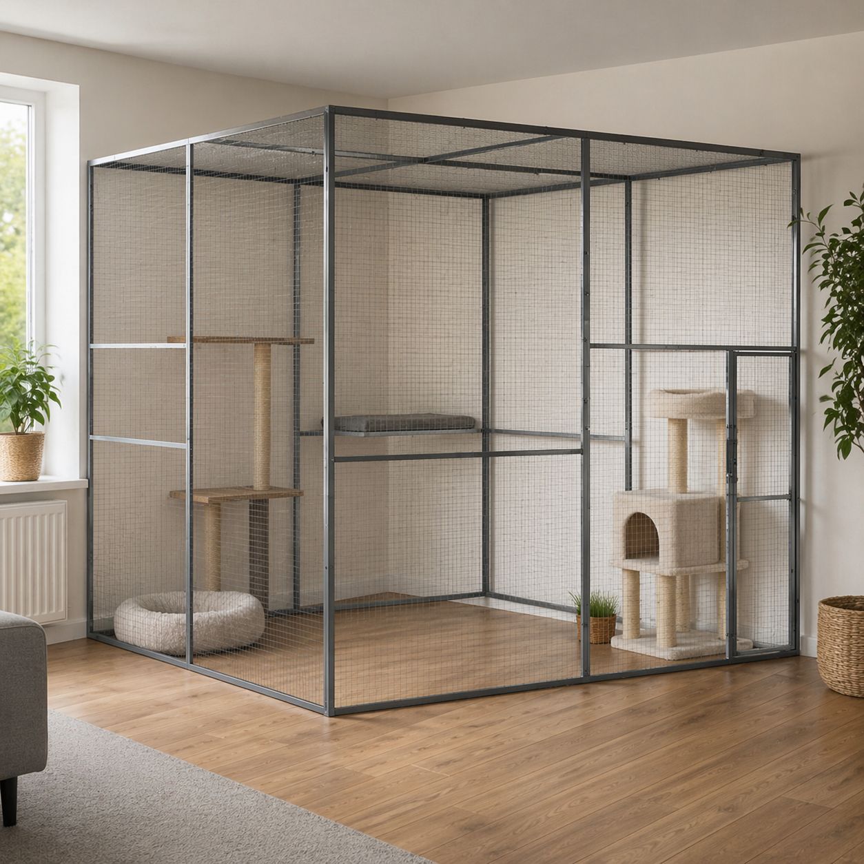 Katzenkäfig 3x3x2,5m Voliere 
Haustiere Zubehör Käfig