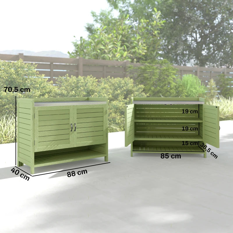 Pflanzentisch Gartentisch Gartenschrank Terrassenschrank