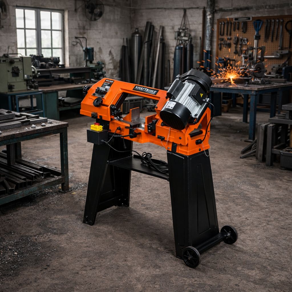 Metallbandsäge 850W Bandsäge Metallsäge Säge Werkstatt Metall