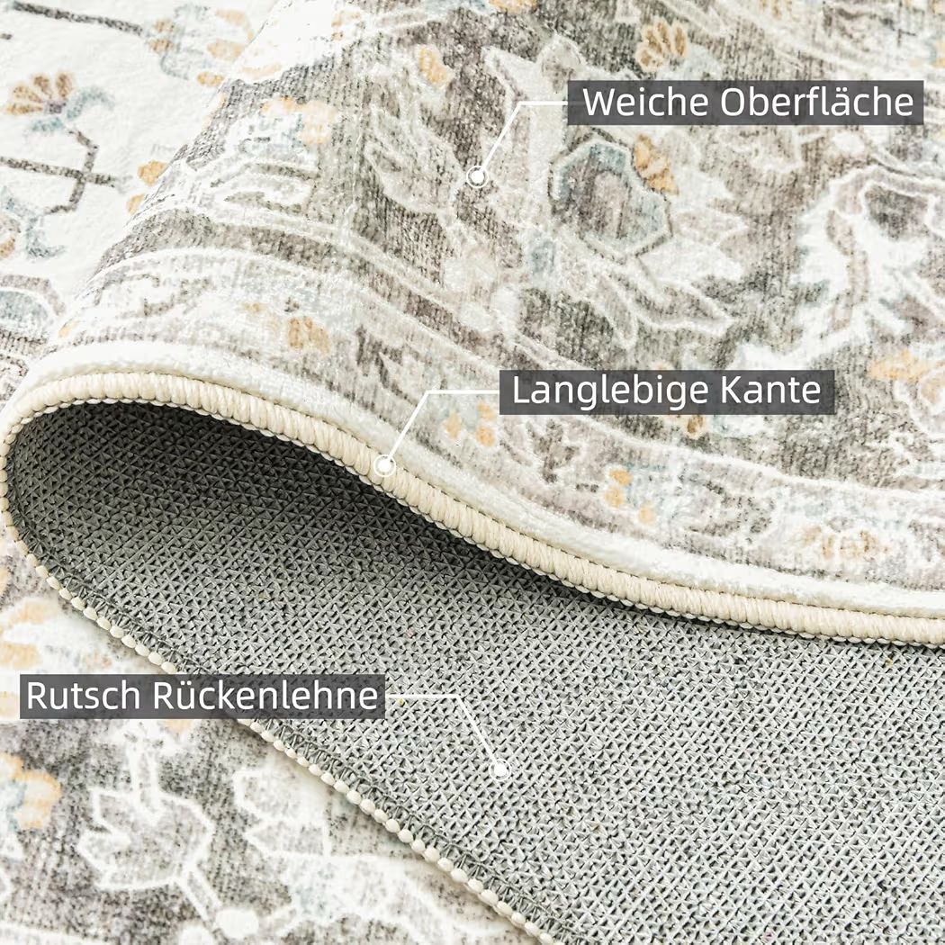 Teppich Vintage-Design Kaschmirimitat