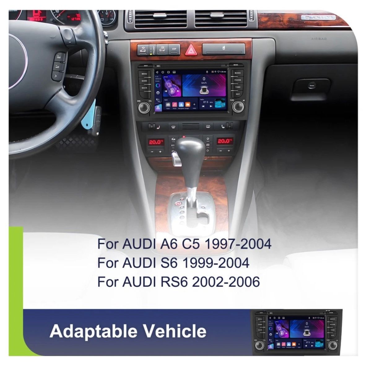Autoradio für AUDI A6 C5 1997-2004 Android 15 GPS WIFI 4G+64G RDS