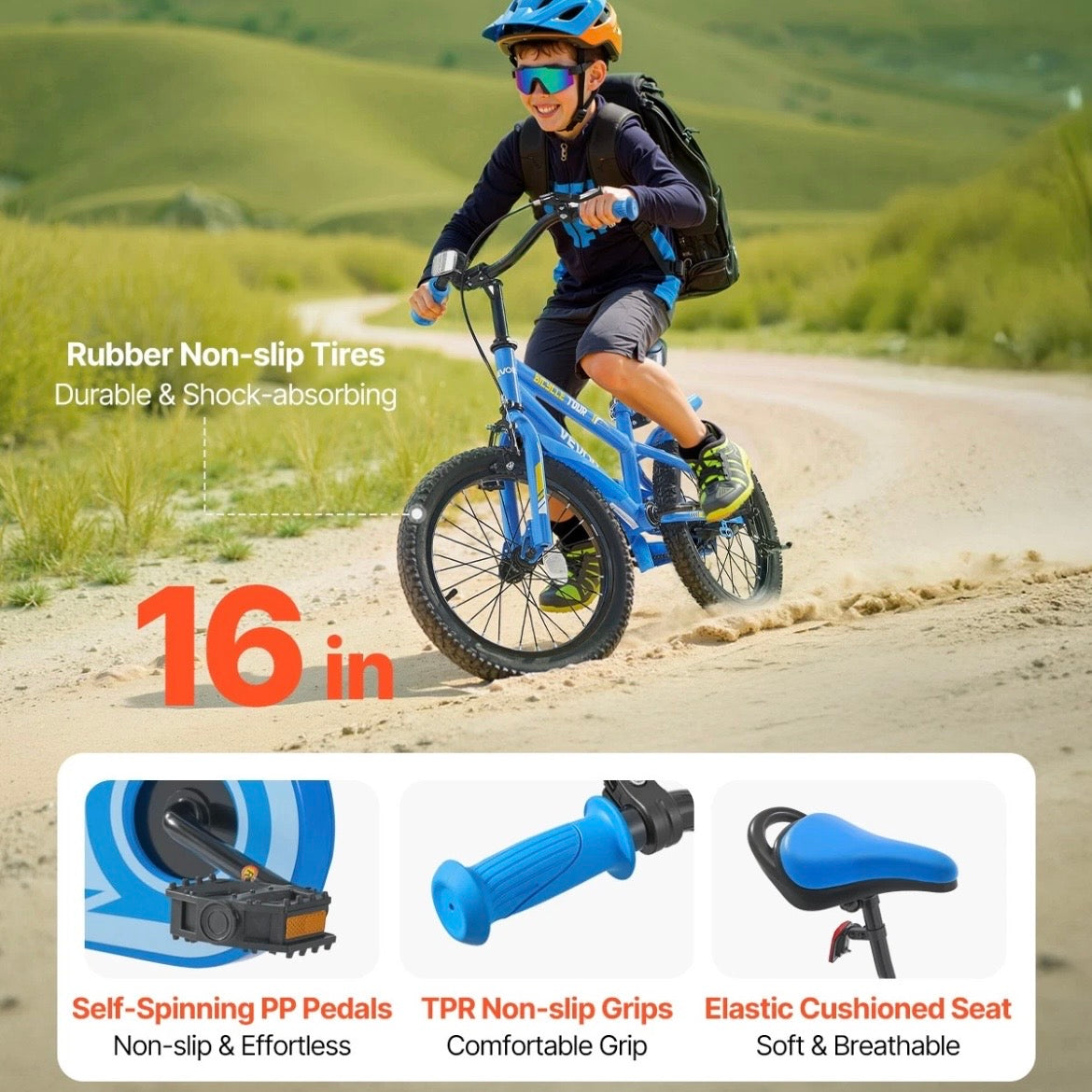 Kinderfahrrad 16 Zoll BMX Fahrrad Kinder
