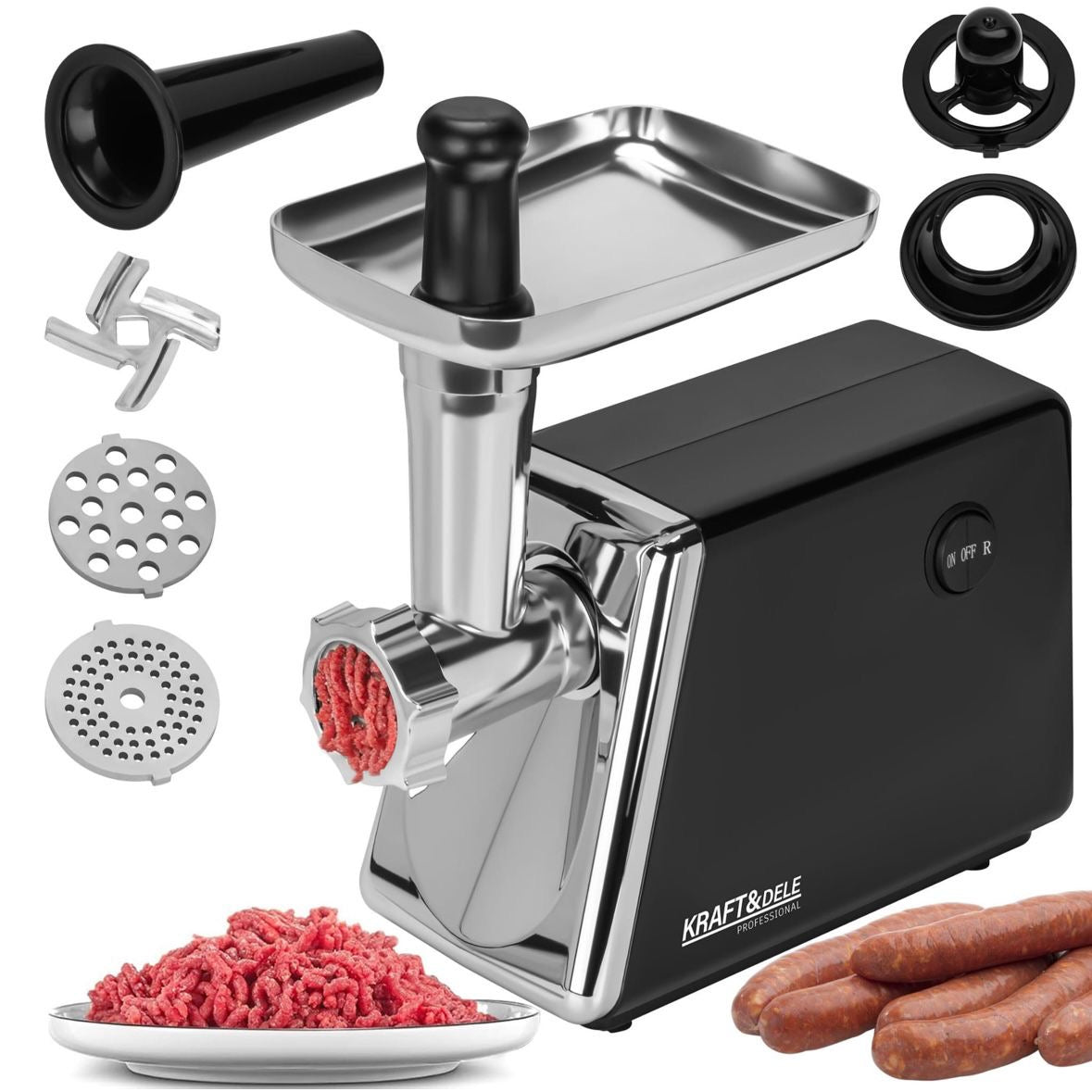 Fleischwolf 2200W Wolf Fleisch Fleischmaschine Wurstmaschine