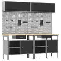 8tlg Werkbank Werkzeugschrank Werktisch Werkschrank