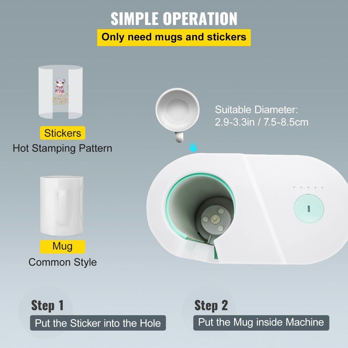 Tassenpresse Maschine Automatische
Becherpresse 280W Presse